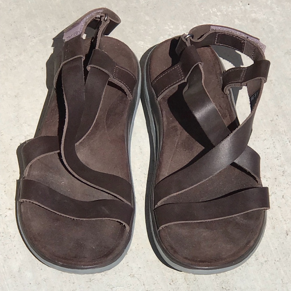 Teva Dark Brown Terra Float sandals 8